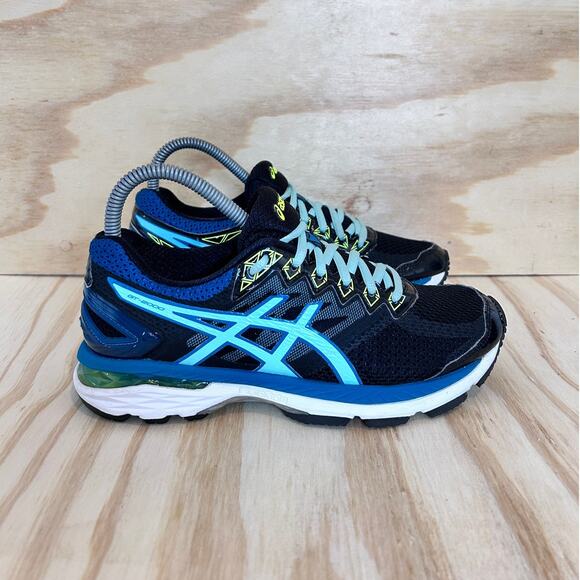 Asics - GT-2000 4 - Running Shoes - Black/Blue - Women's - 6.5 - T656N - Picture 1 of 9